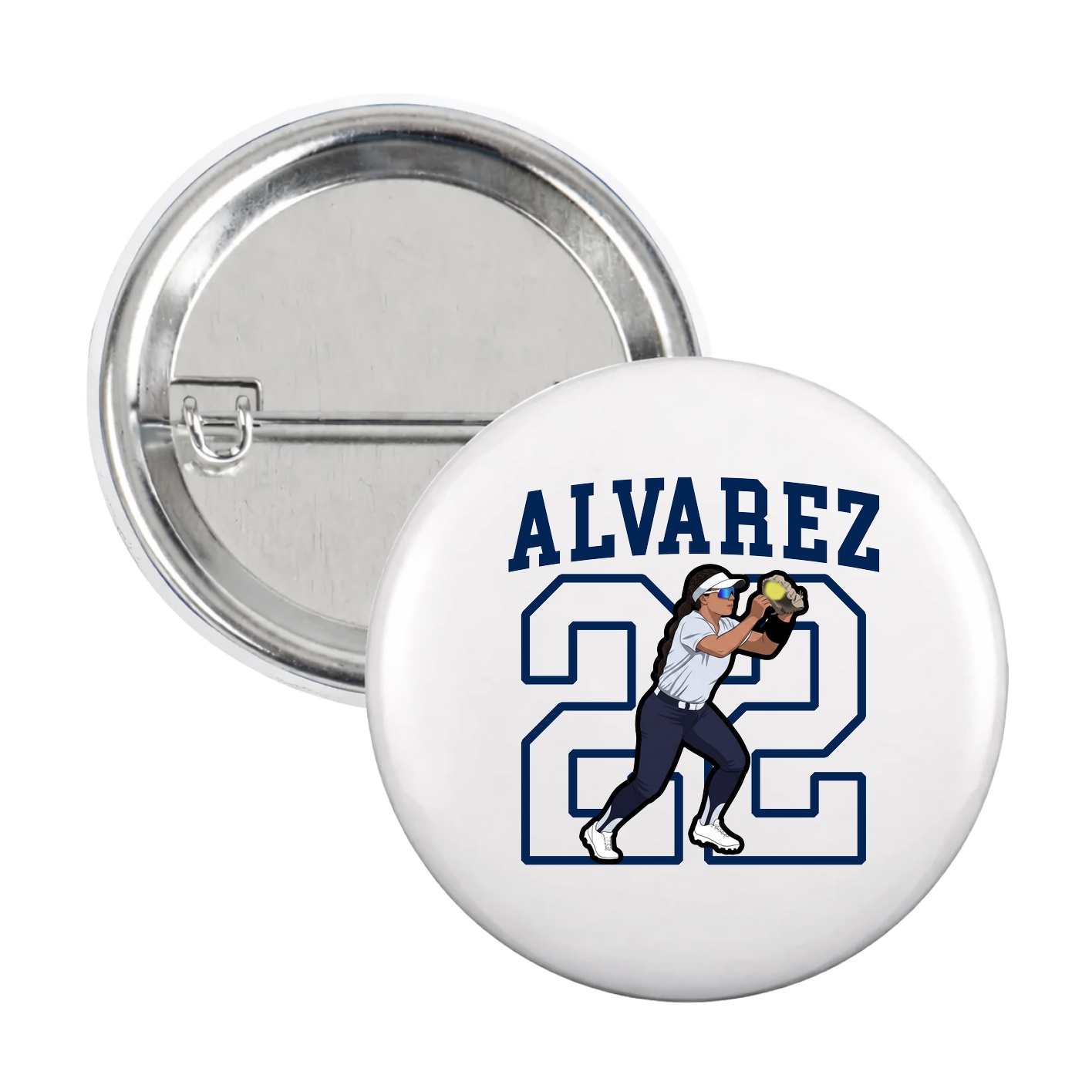 Game Day Button — Shirsey in White