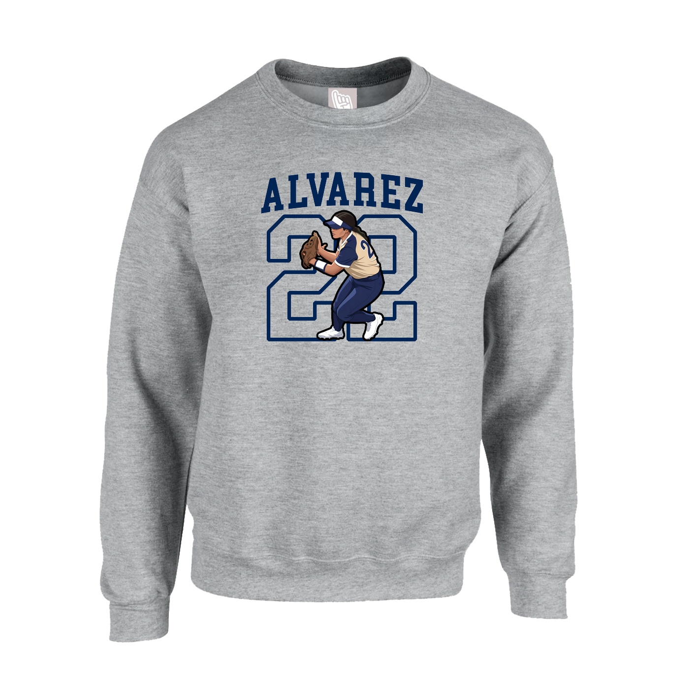 Fleece Crew — Shirsey in Grey