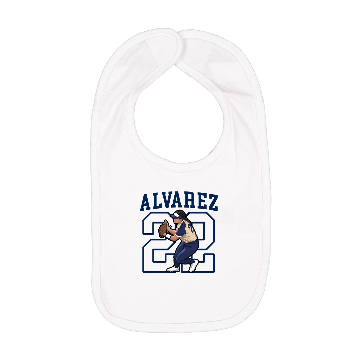 Infant Bib — Shirsey in White