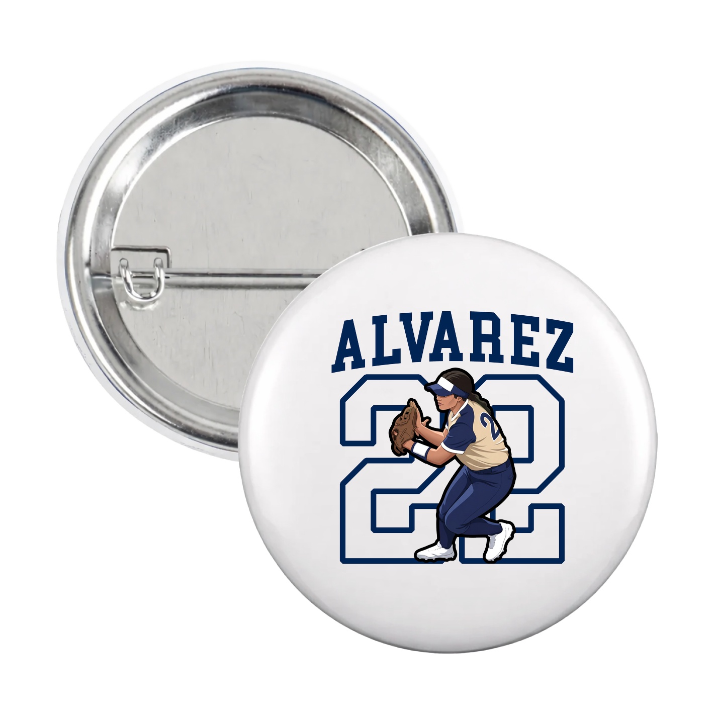 Game Day Button — Shirsey in White