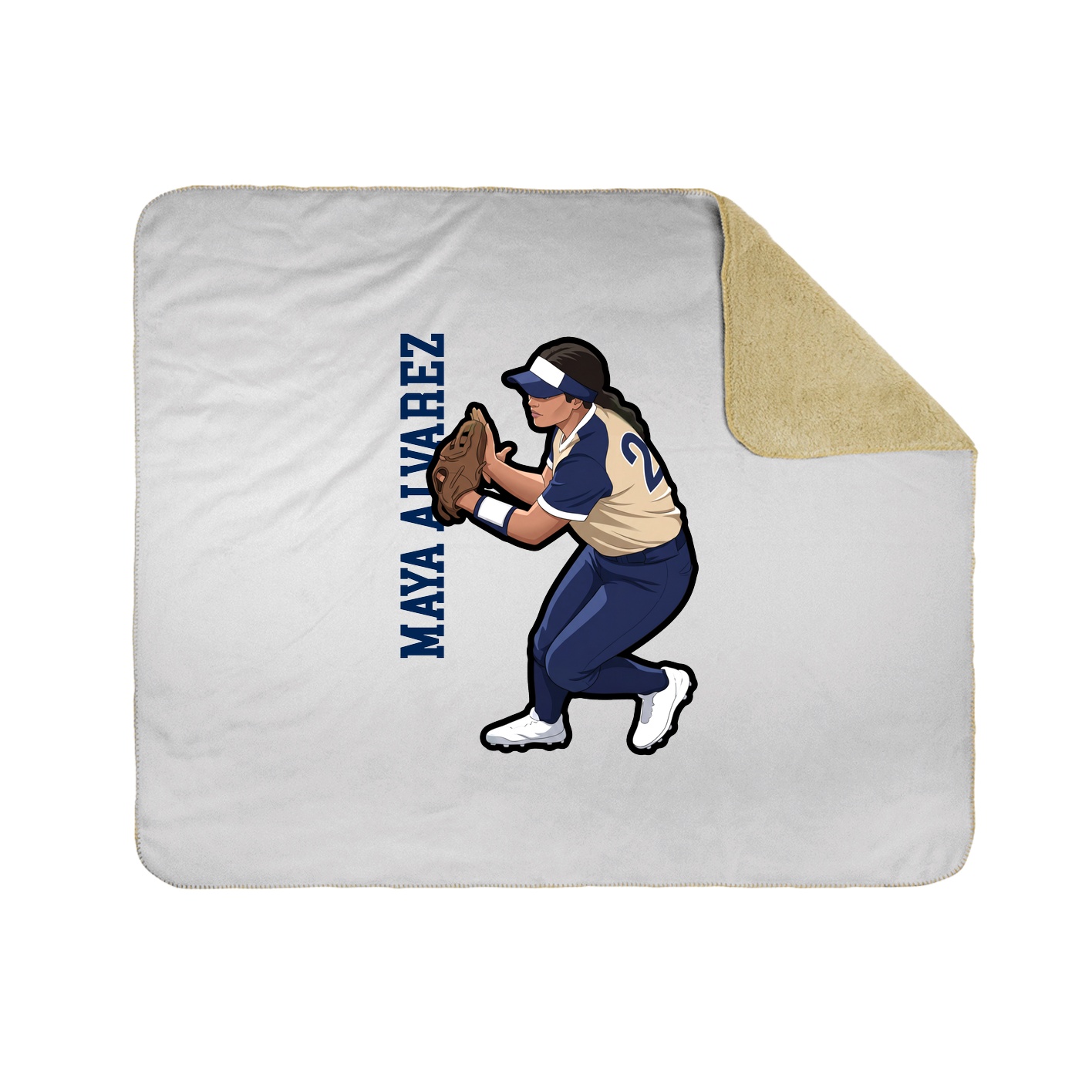 50x60 Sherpa Lined Throw Blanket