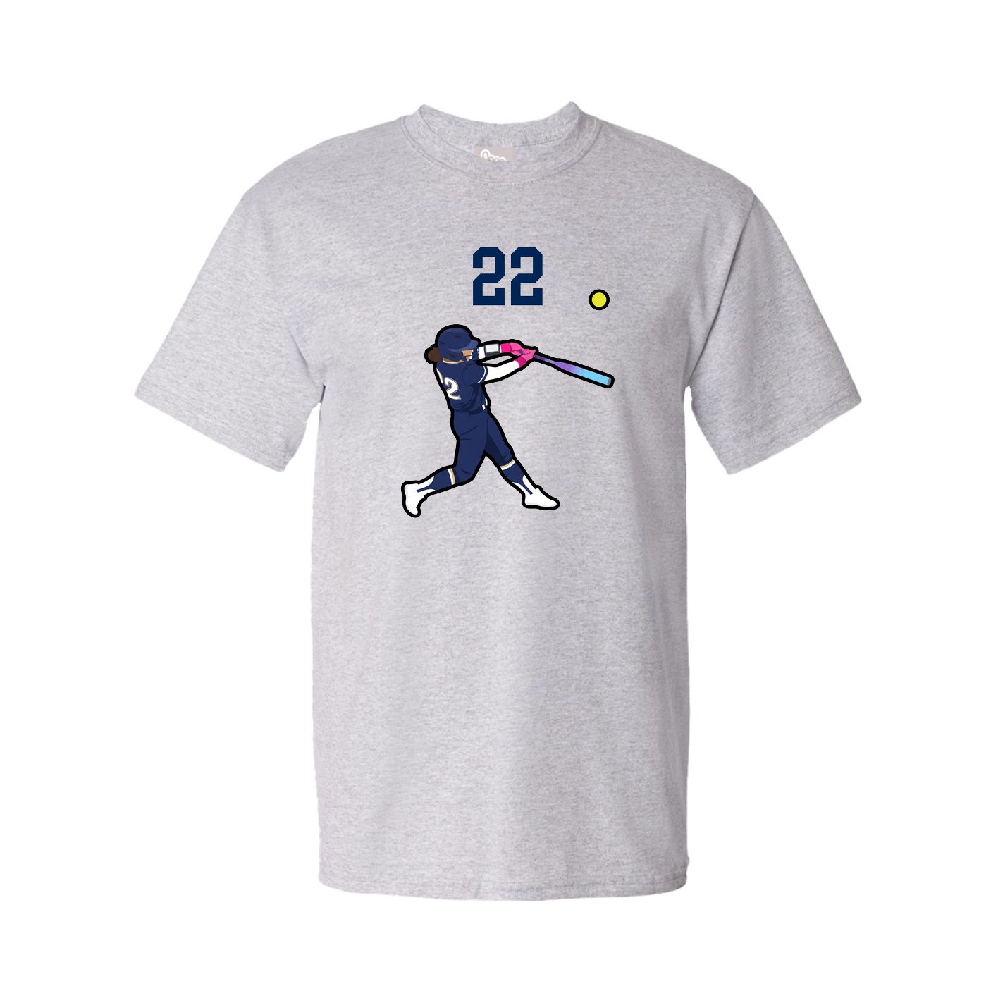 Tee — Number Top in Grey
