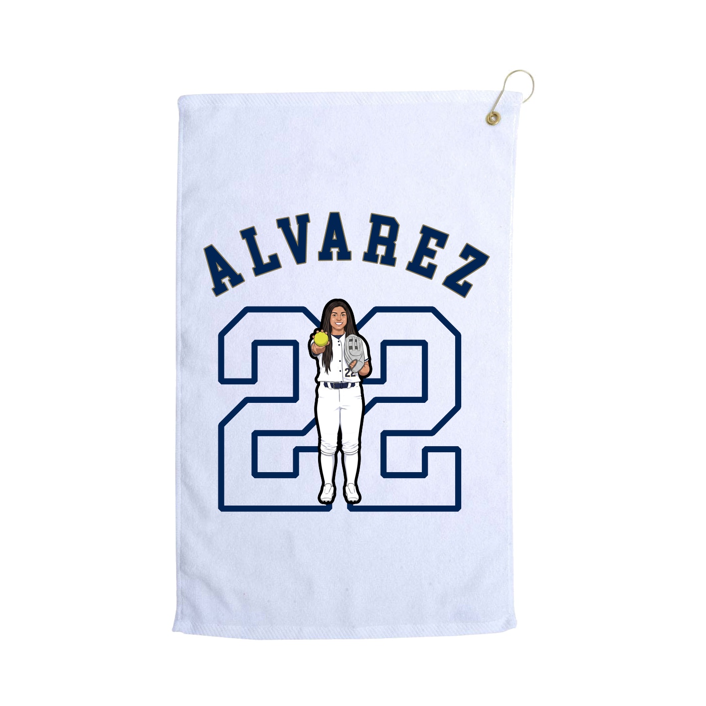 Golf Towel — Shirsey Arch in White