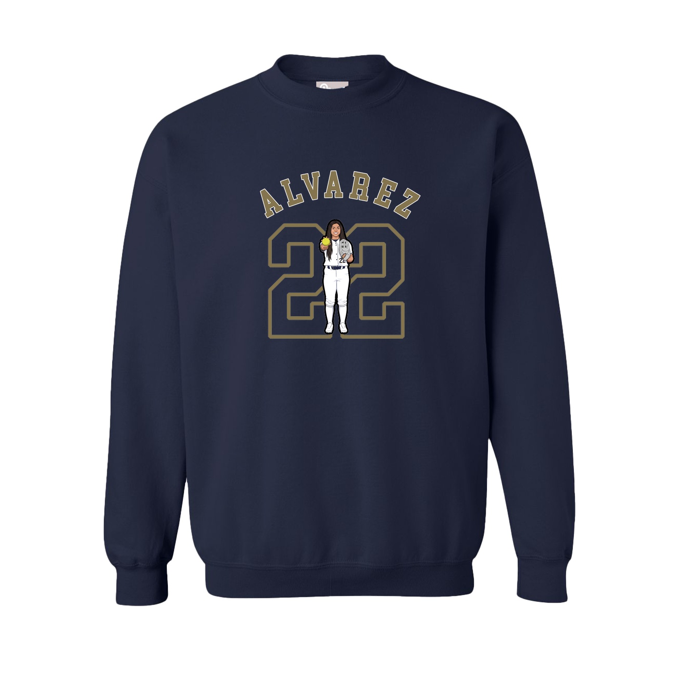 Fleece Crew — Shirsey Arch in Navy