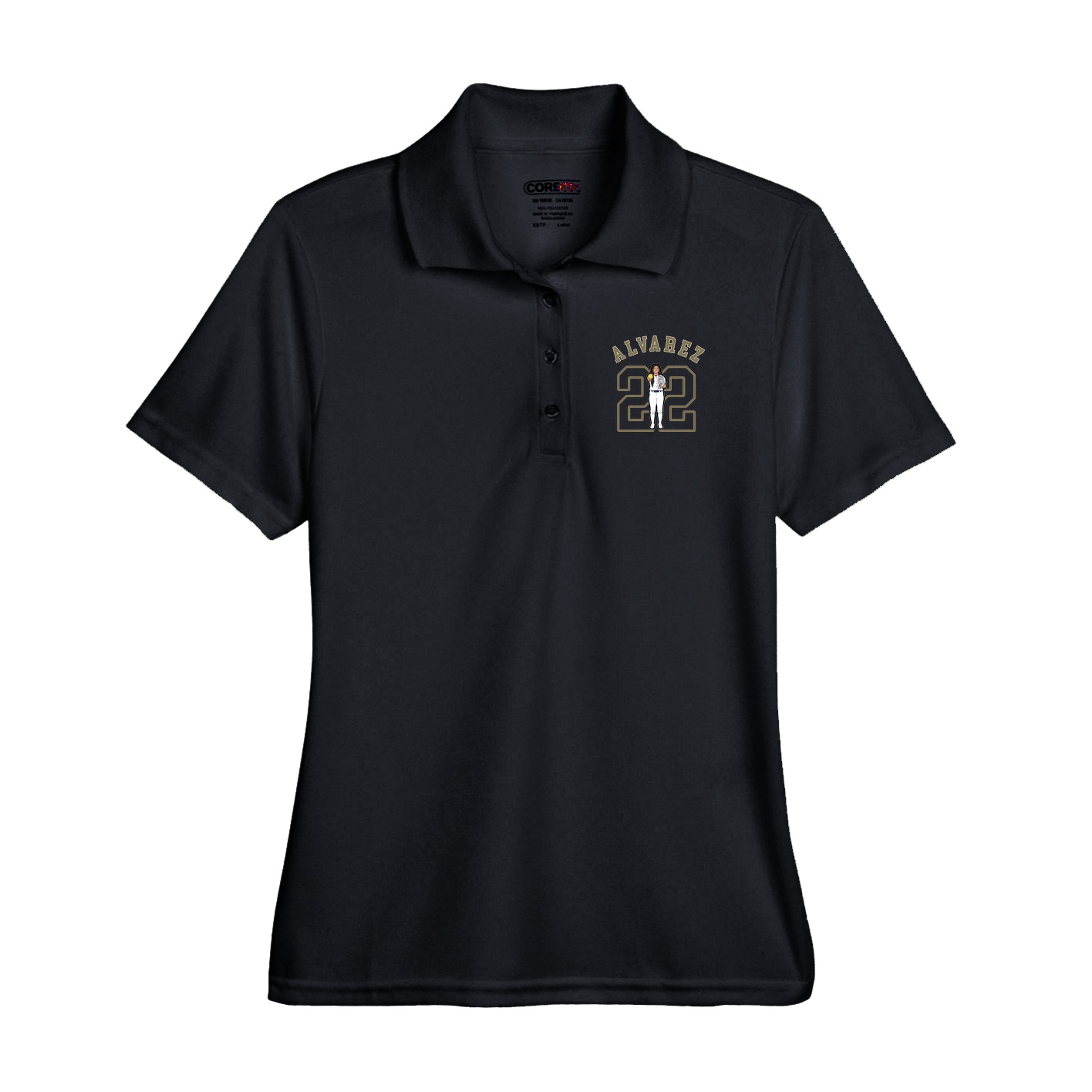 Performance Polo — Shirsey Arch in Black