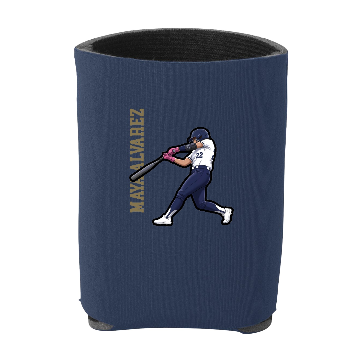 Can Holder — Name Vertical in Navy