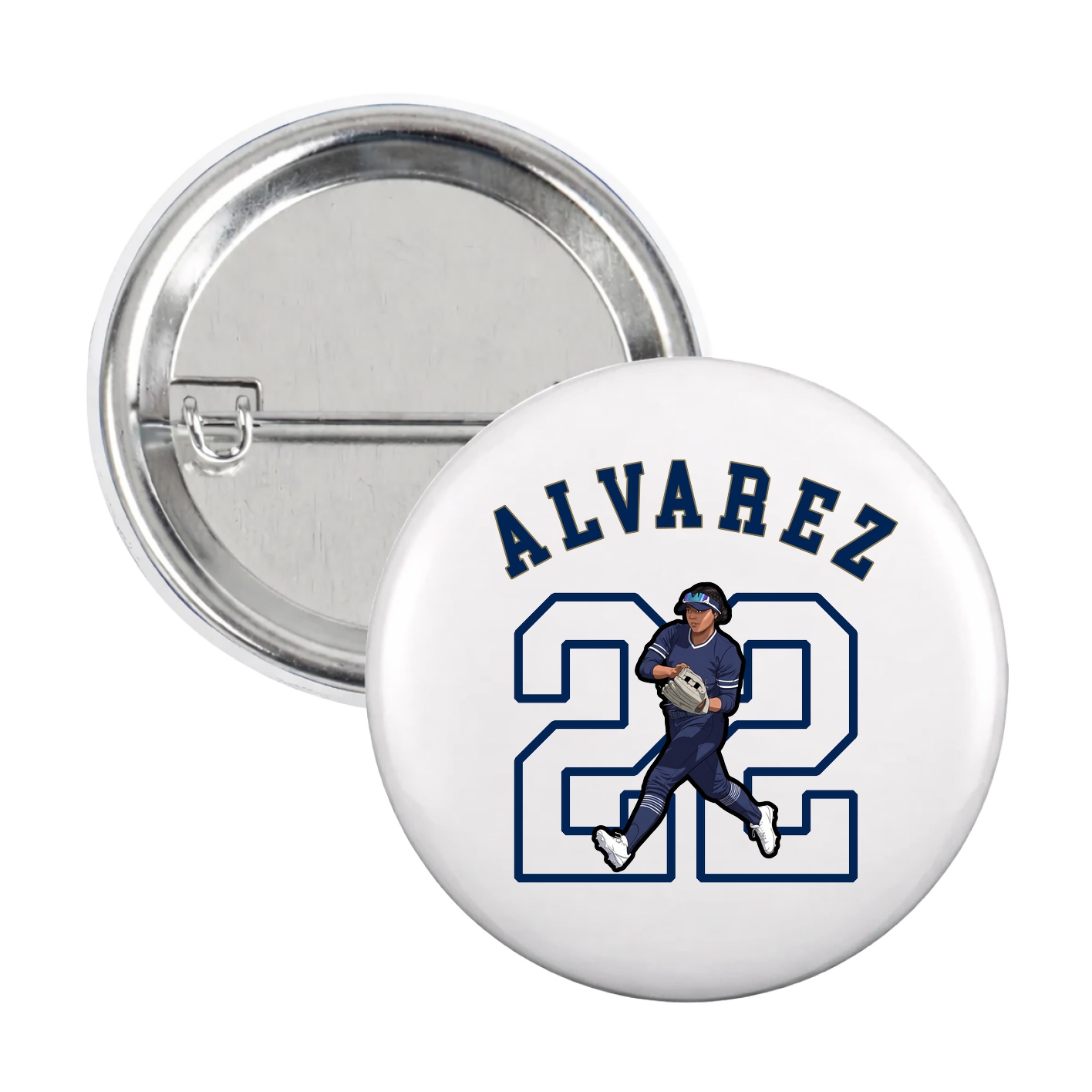 Game Day Button — Shirsey Arch in White