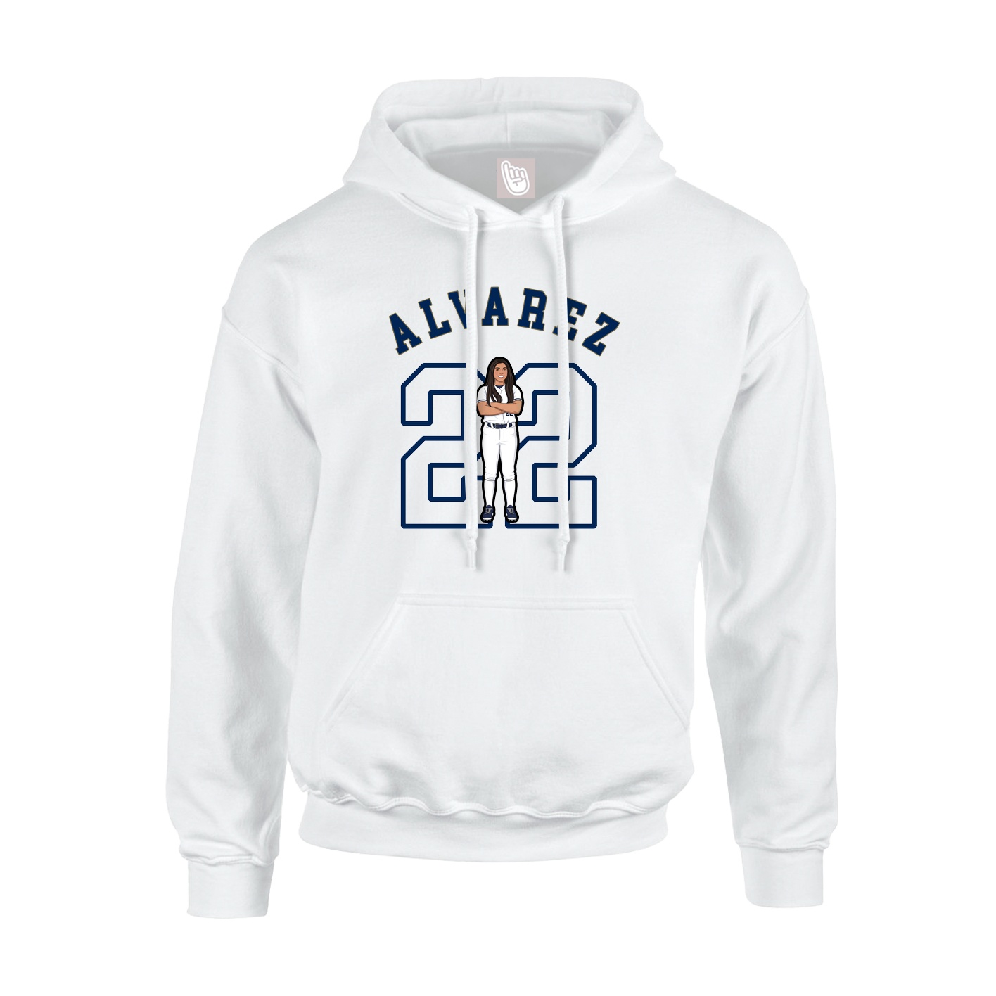 Youth Hoodie — Shirsey Arch in White