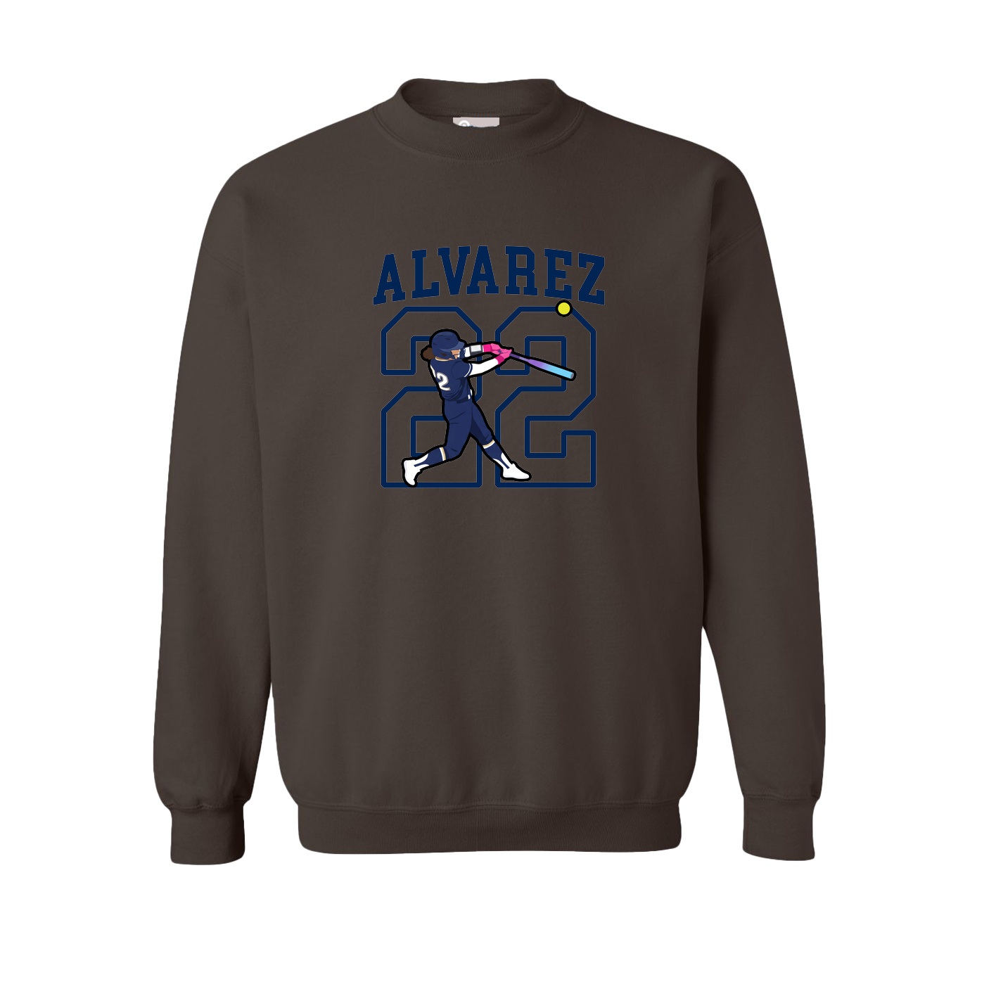 Fleece Crew — Shirsey in Brown