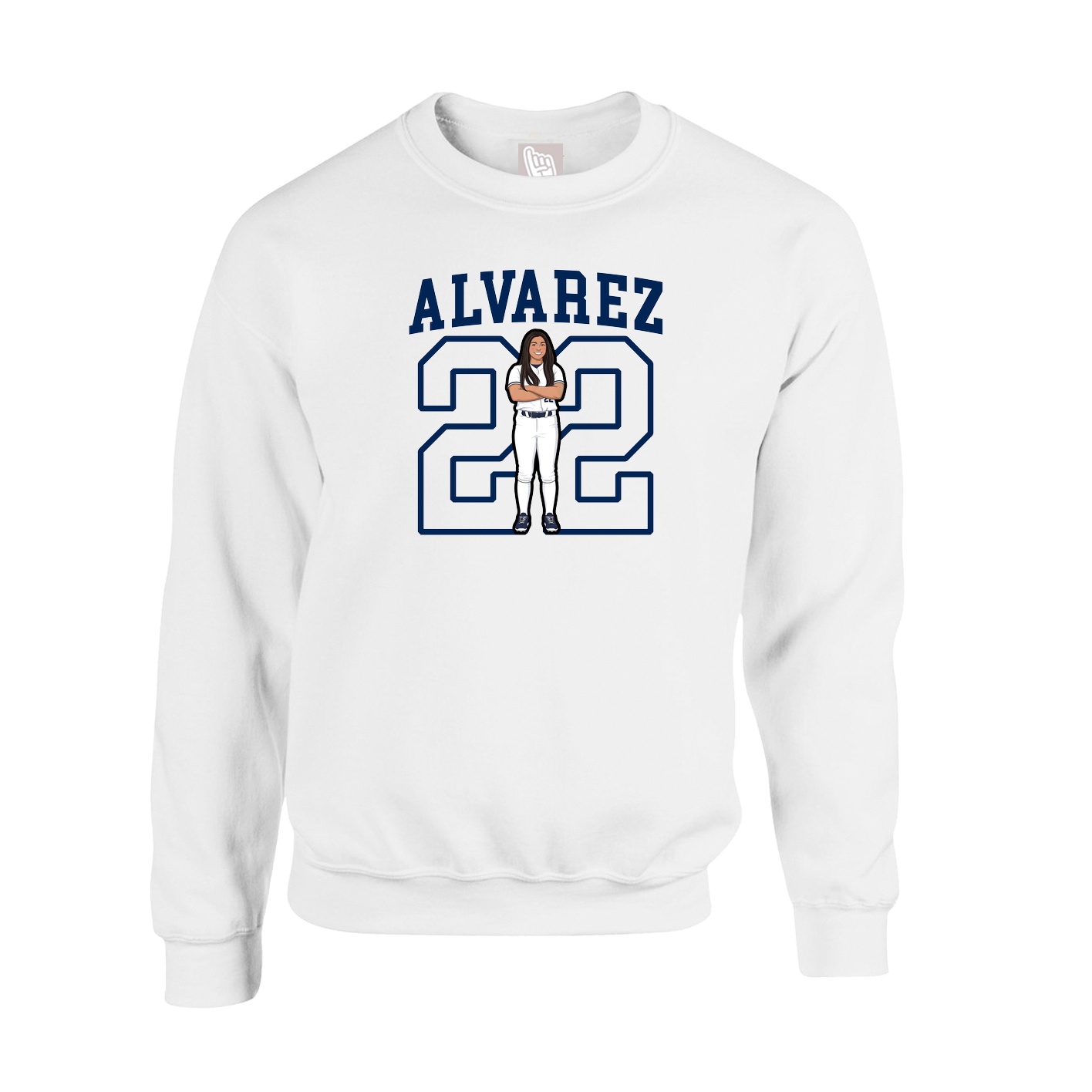 Fleece Crew — Shirsey in White