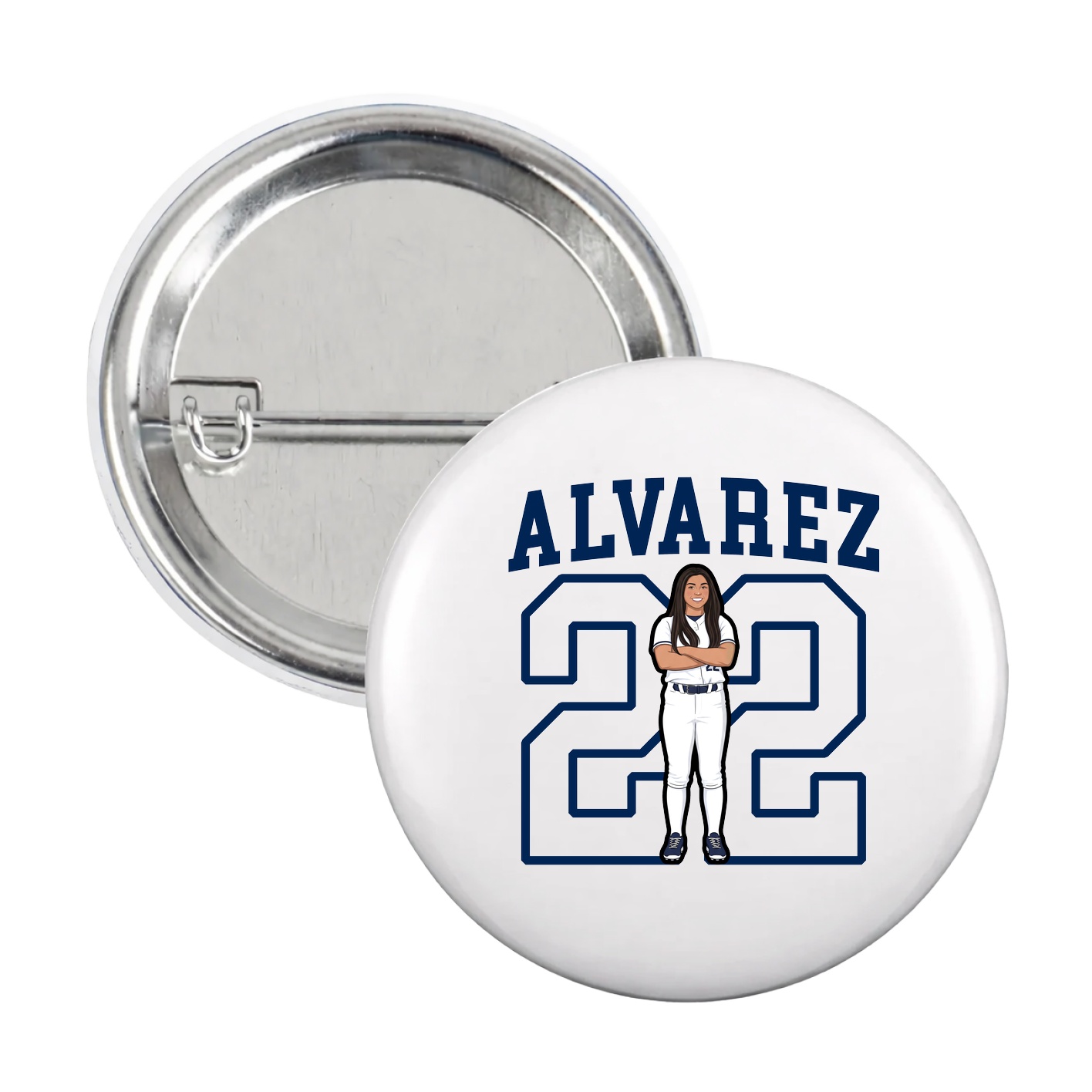 Game Day Button — Shirsey in White