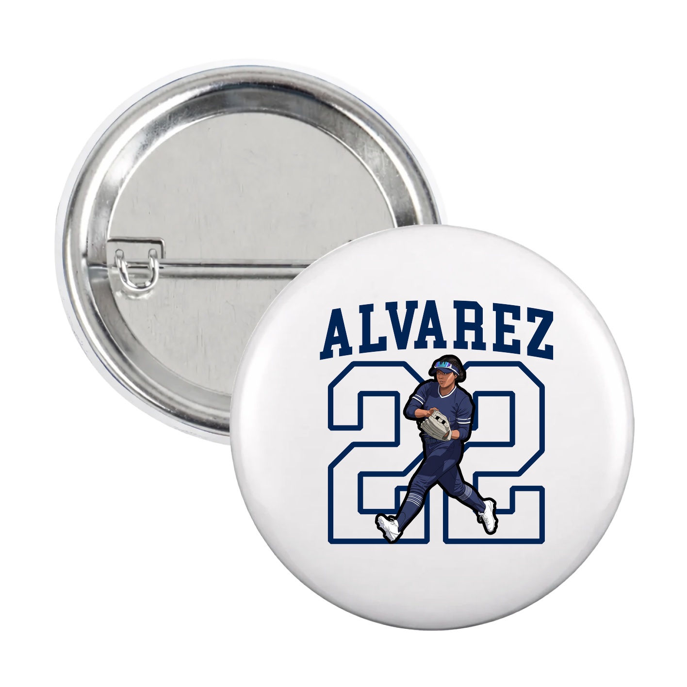 Game Day Button — Shirsey in White