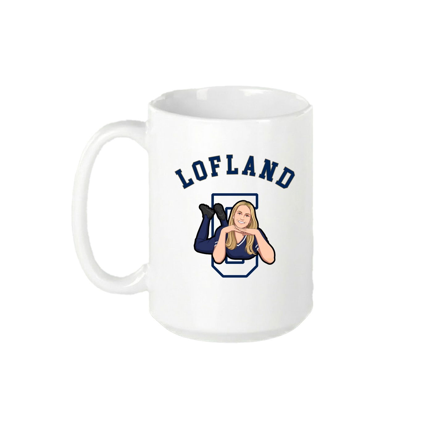15oz Coffee Mug — Shirsey Arch in White