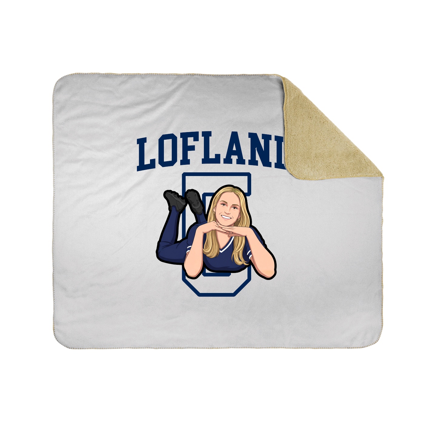 Throw Blanket — Shirsey in White