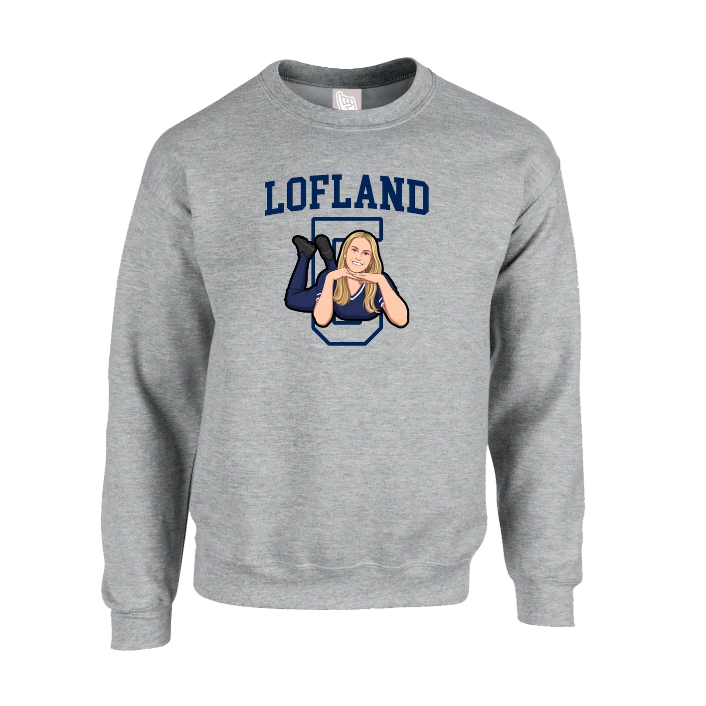 Fleece Crew — Shirsey in Grey