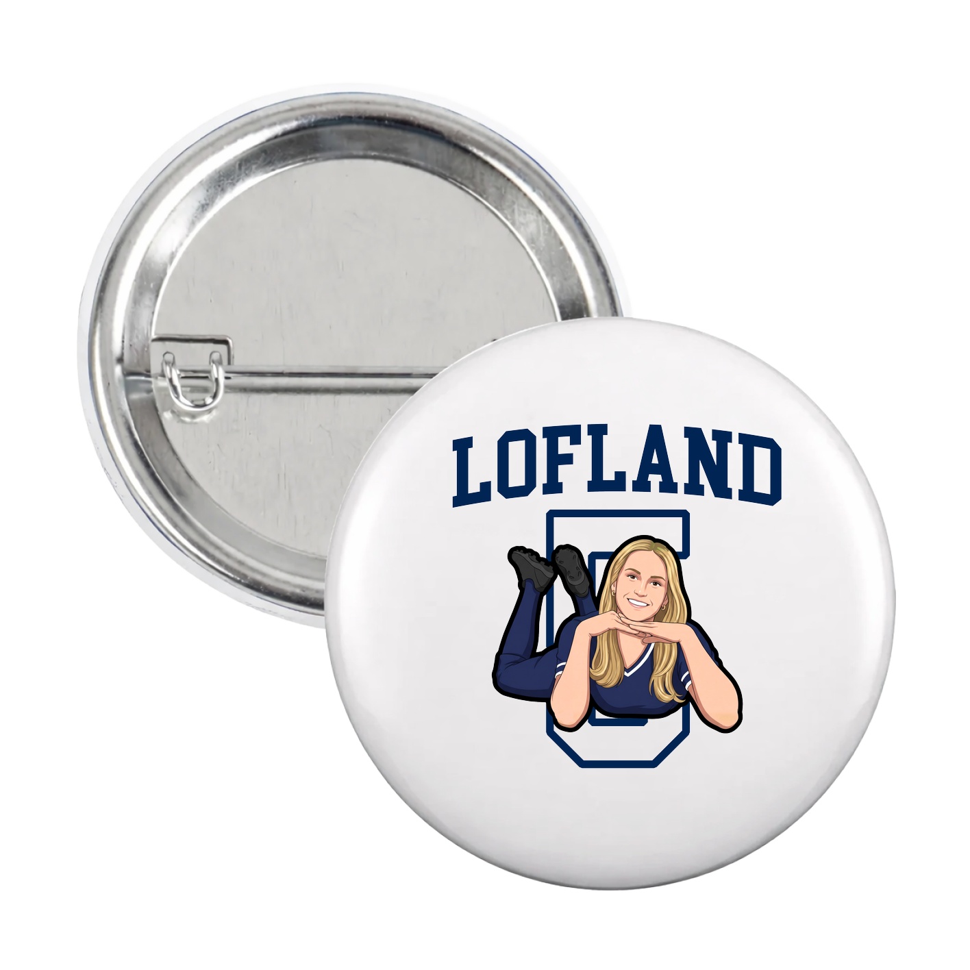 Game Day Button — Shirsey in White