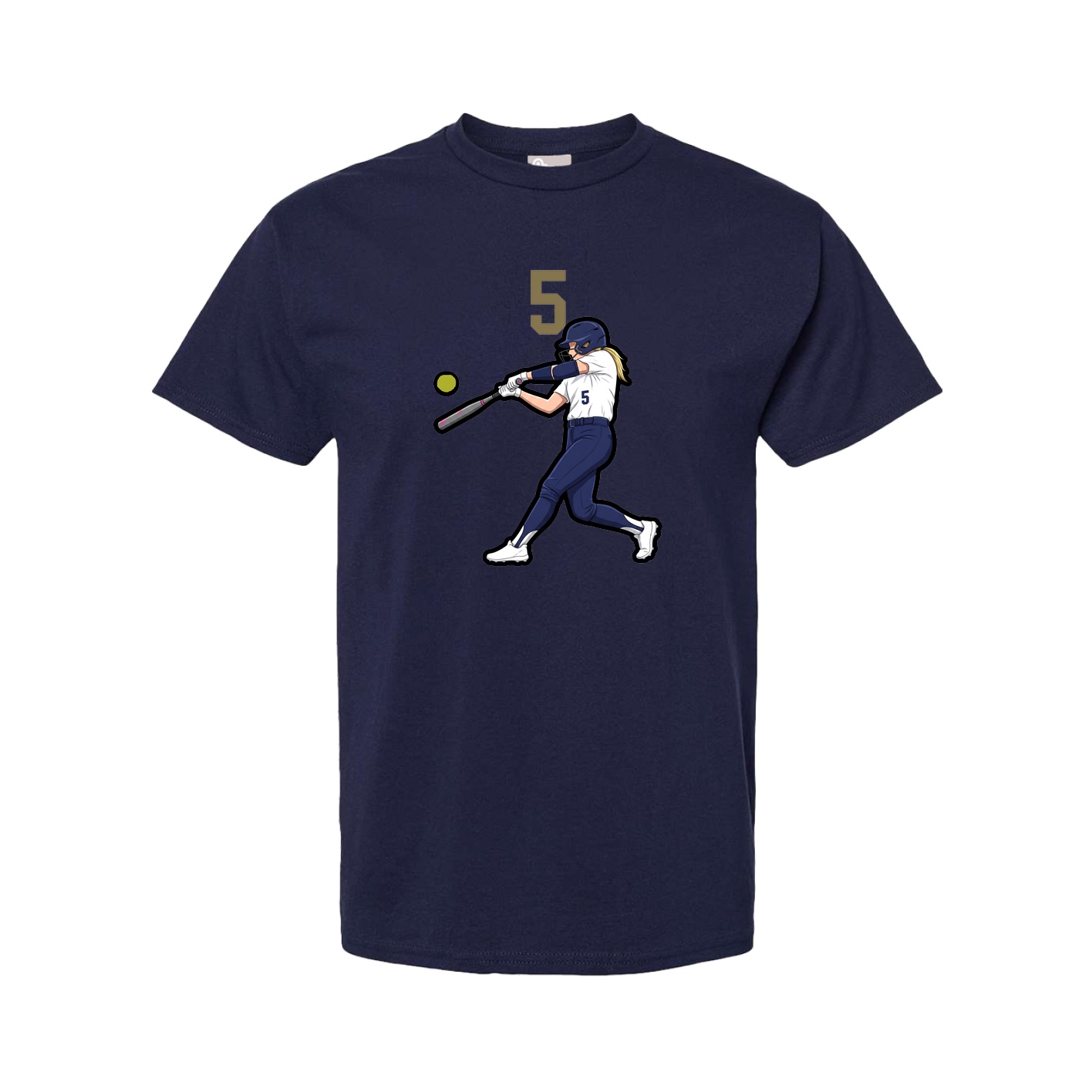 Tee — Number Top in Navy