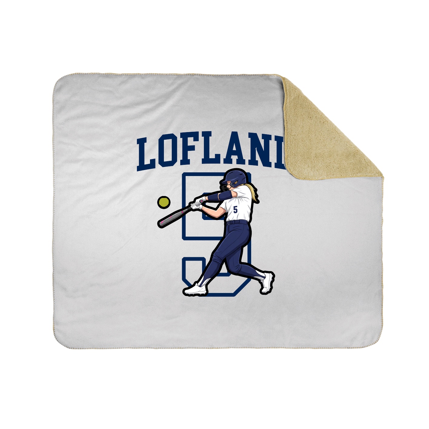 Throw Blanket — Shirsey in White
