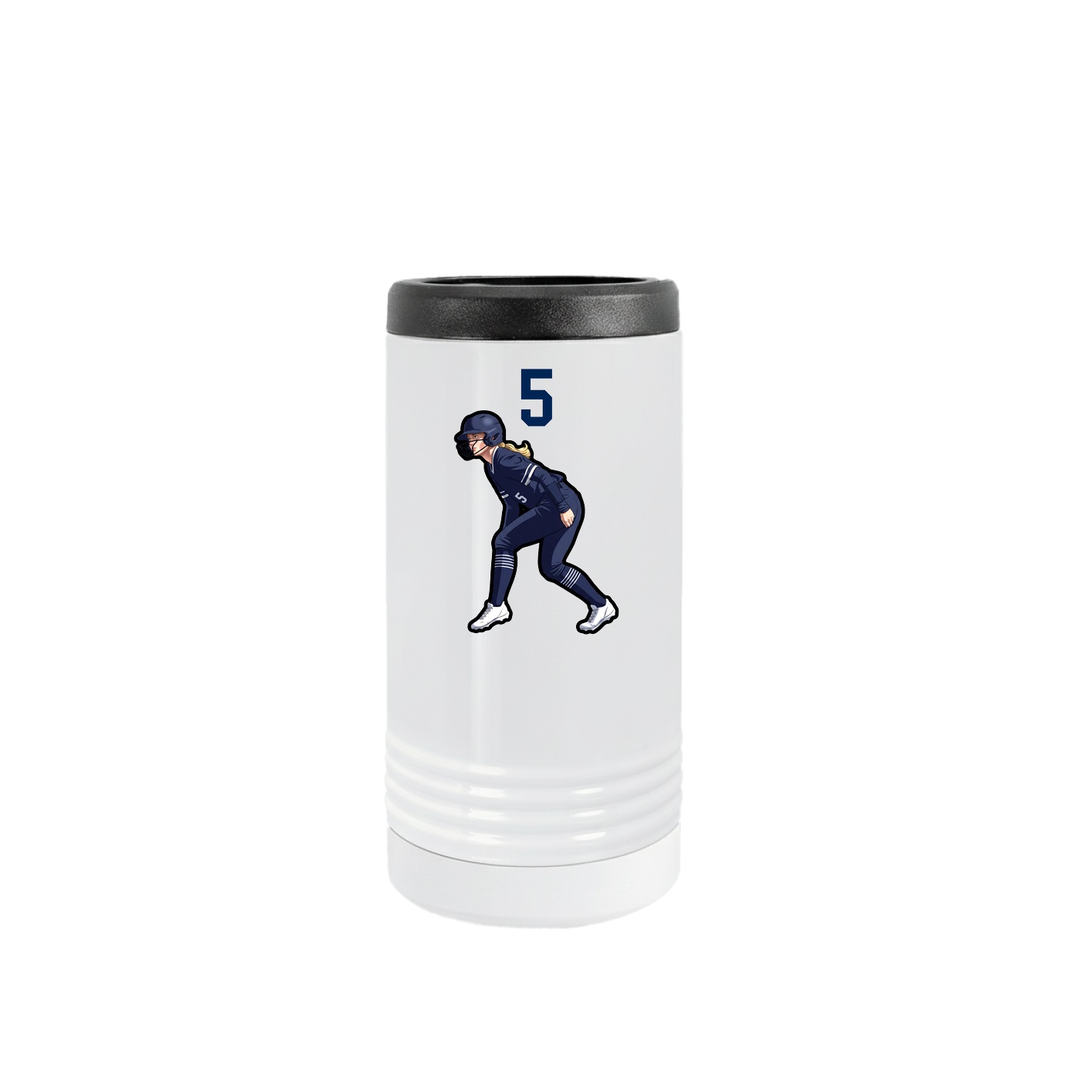 Slim Beverage Holder — Number Top in White