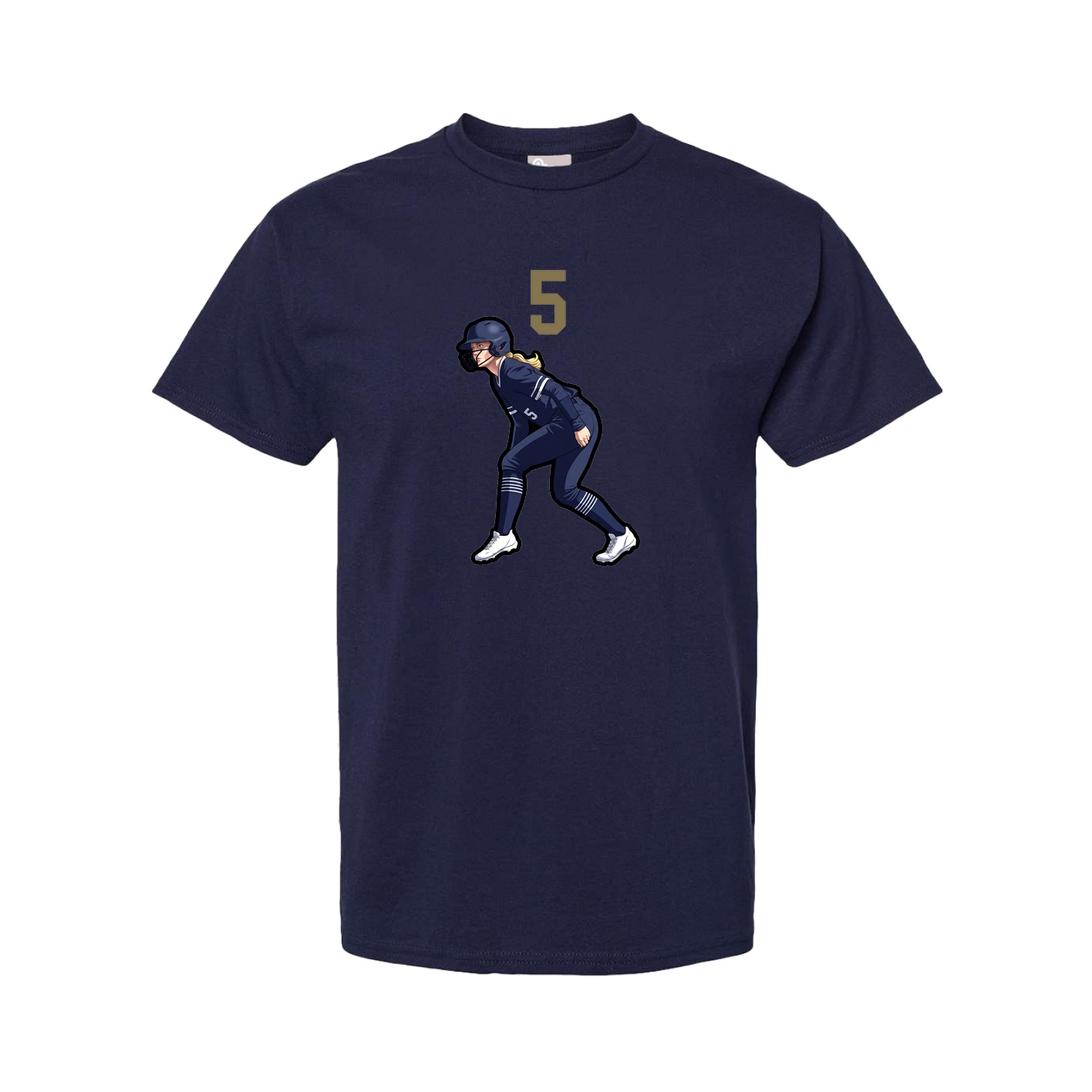 Youth Tee — Number Top in Navy