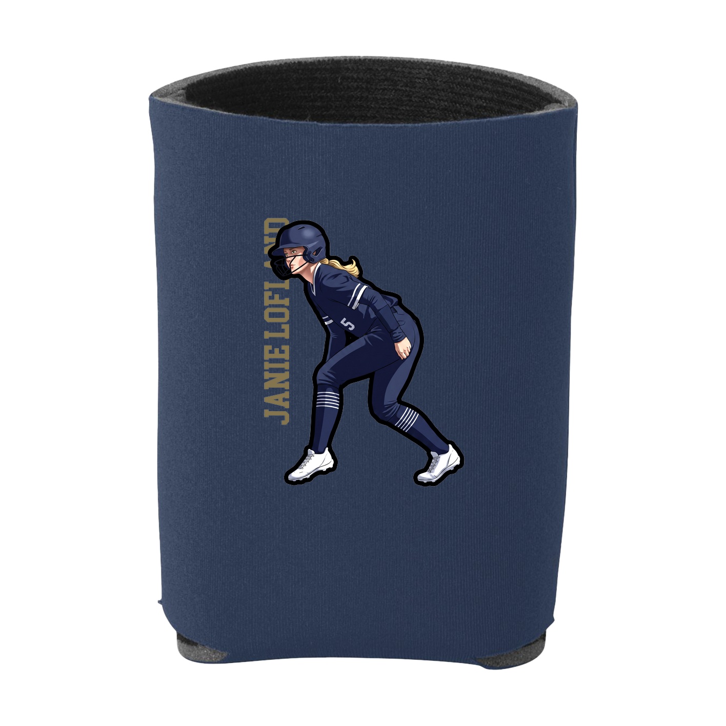 Can Holder — Name Vertical in Navy