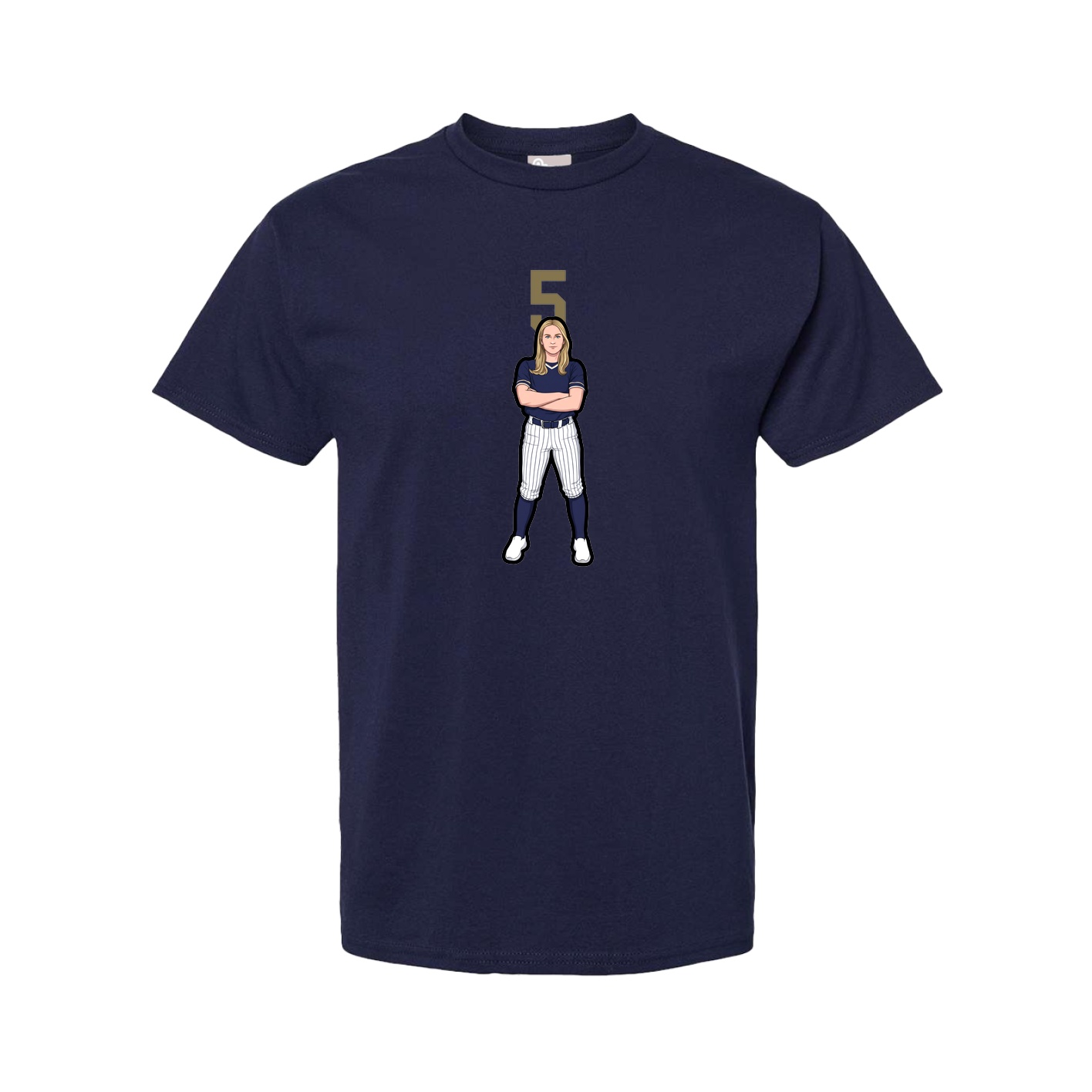 Youth Tee — Number Top in Navy