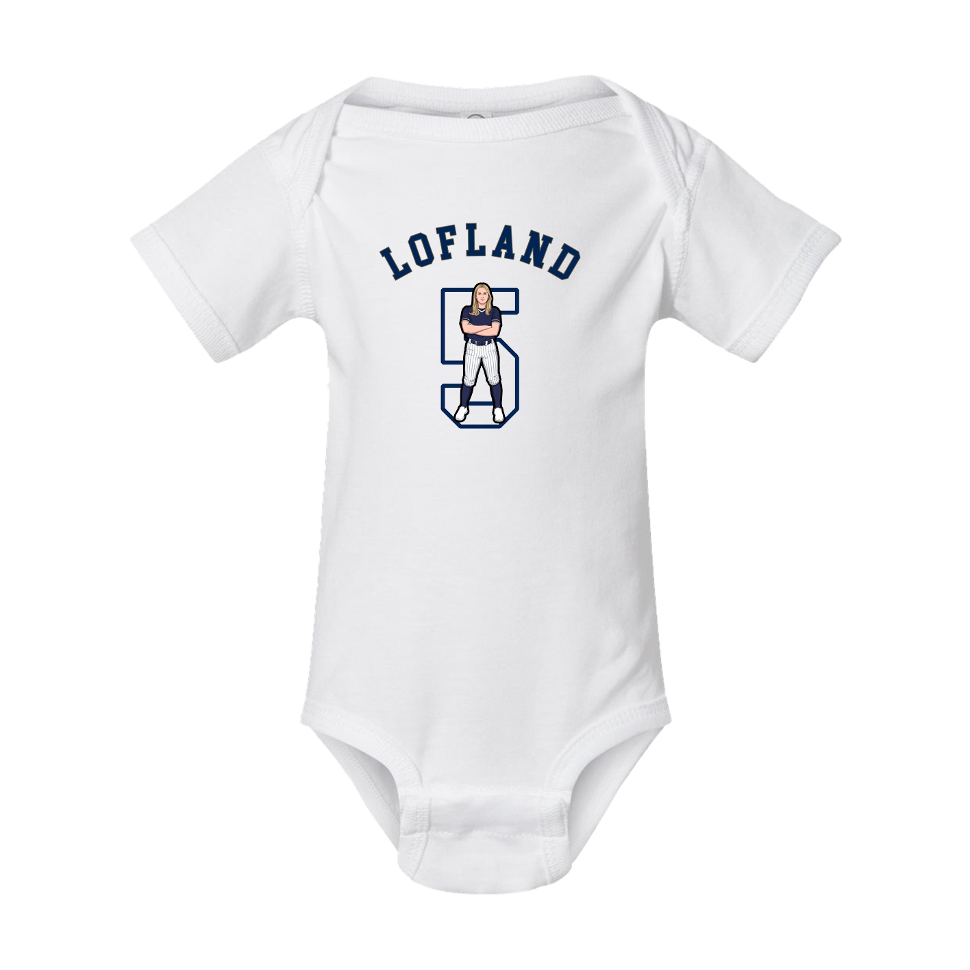 Baby Onesie — Shirsey Arch in White