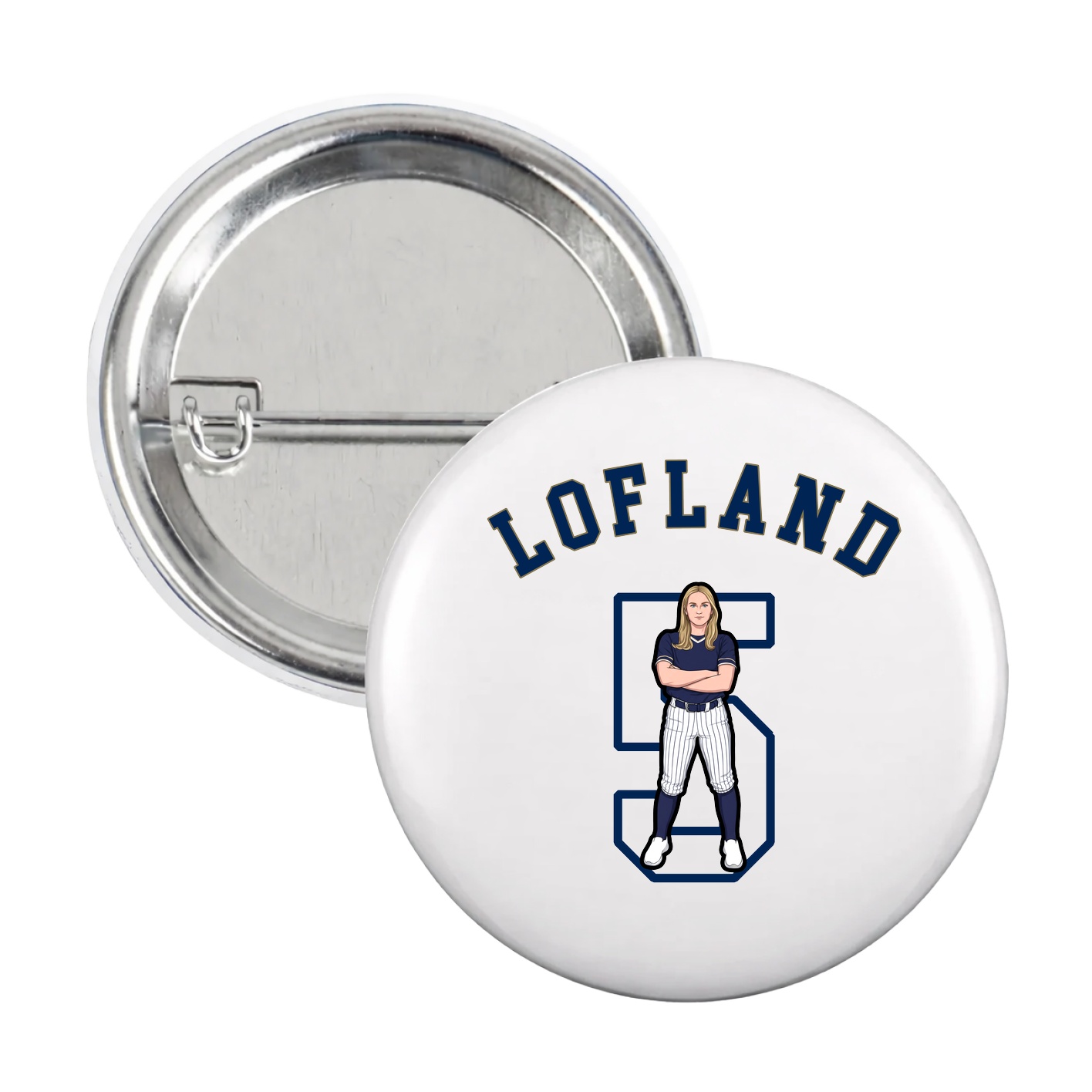 Game Day Button — Shirsey Arch in White