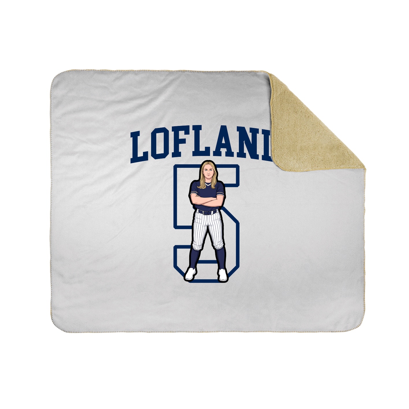 Throw Blanket — Shirsey in White