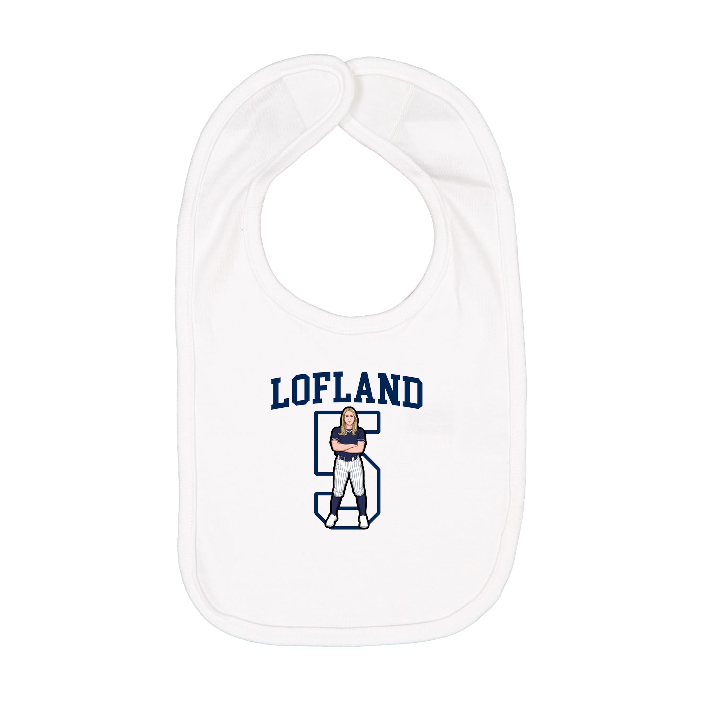 Infant Bib — Shirsey in White