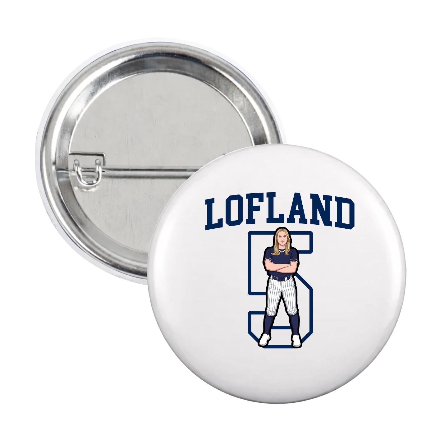 Game Day Button — Shirsey in White