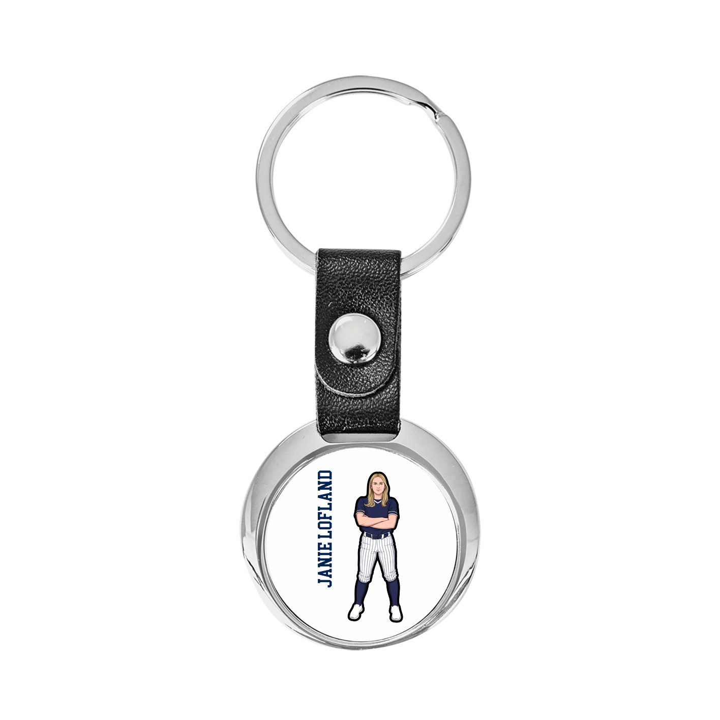 Key Chain — Name Vertical in Classic