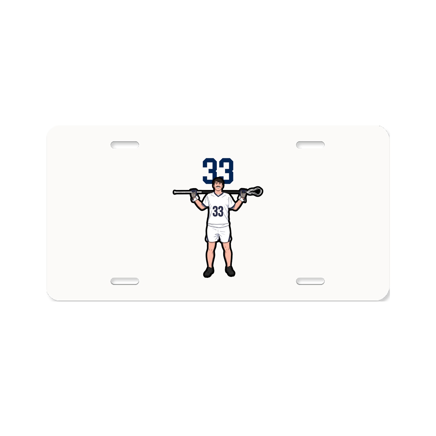License Plate — Number Top in Classic