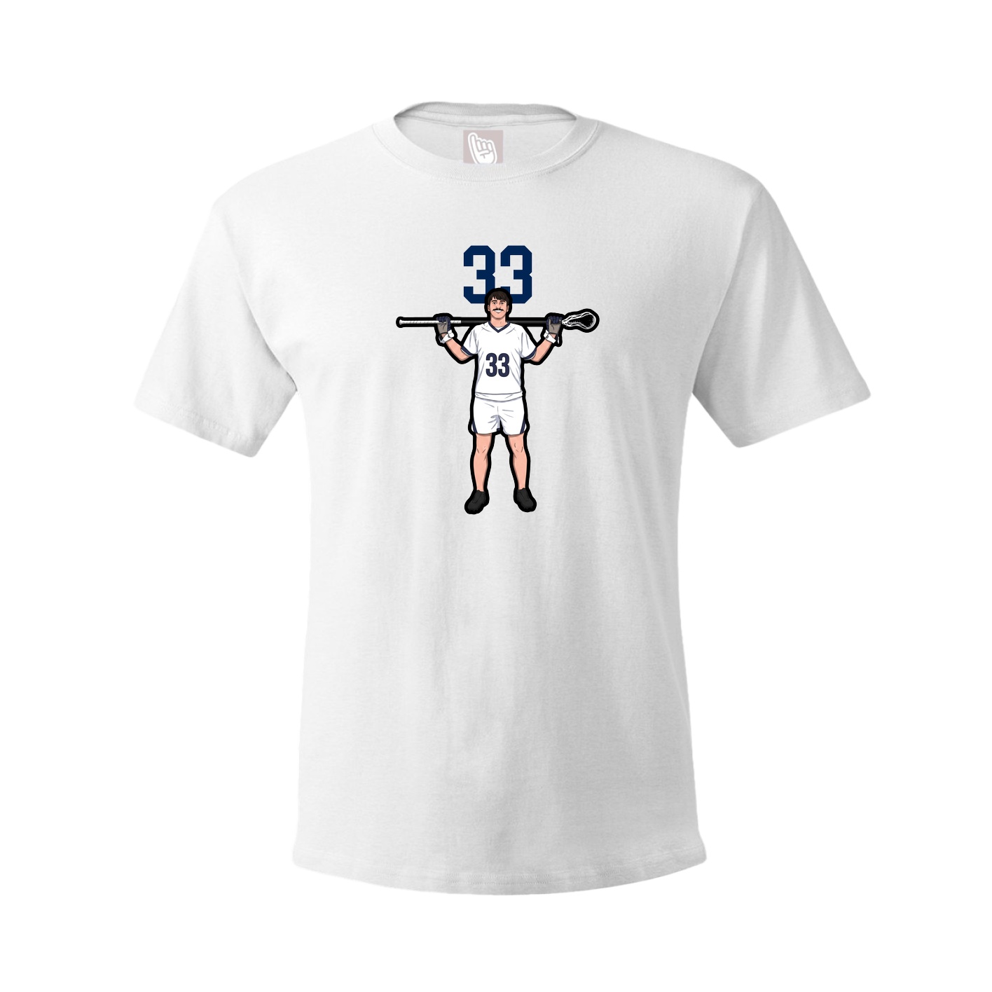 Youth Tee — Number Top in White