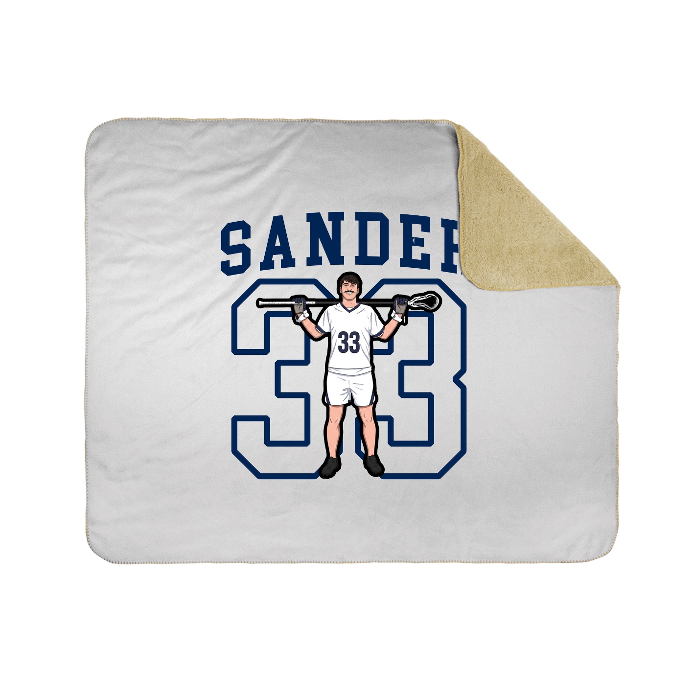 50x60 Sherpa Lined Throw Blanket
