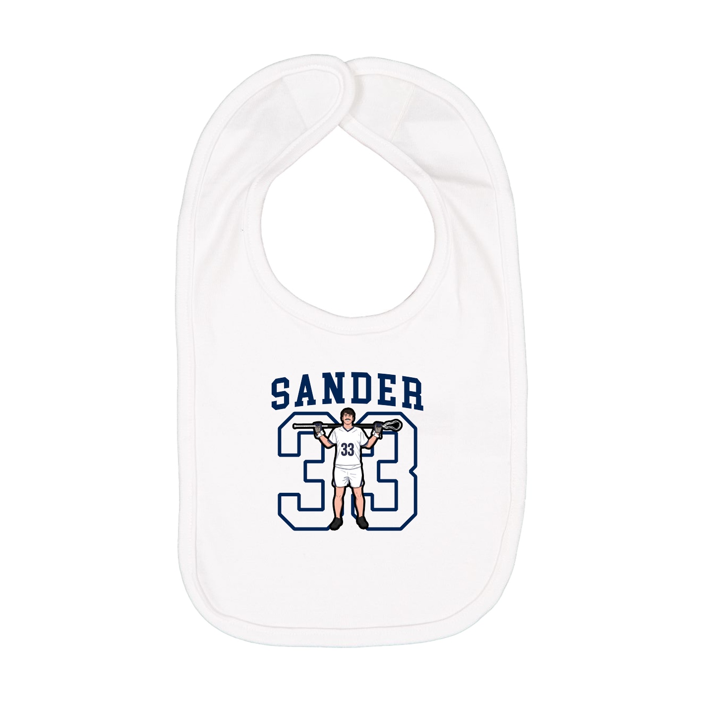 Infant Bib — Shirsey in White