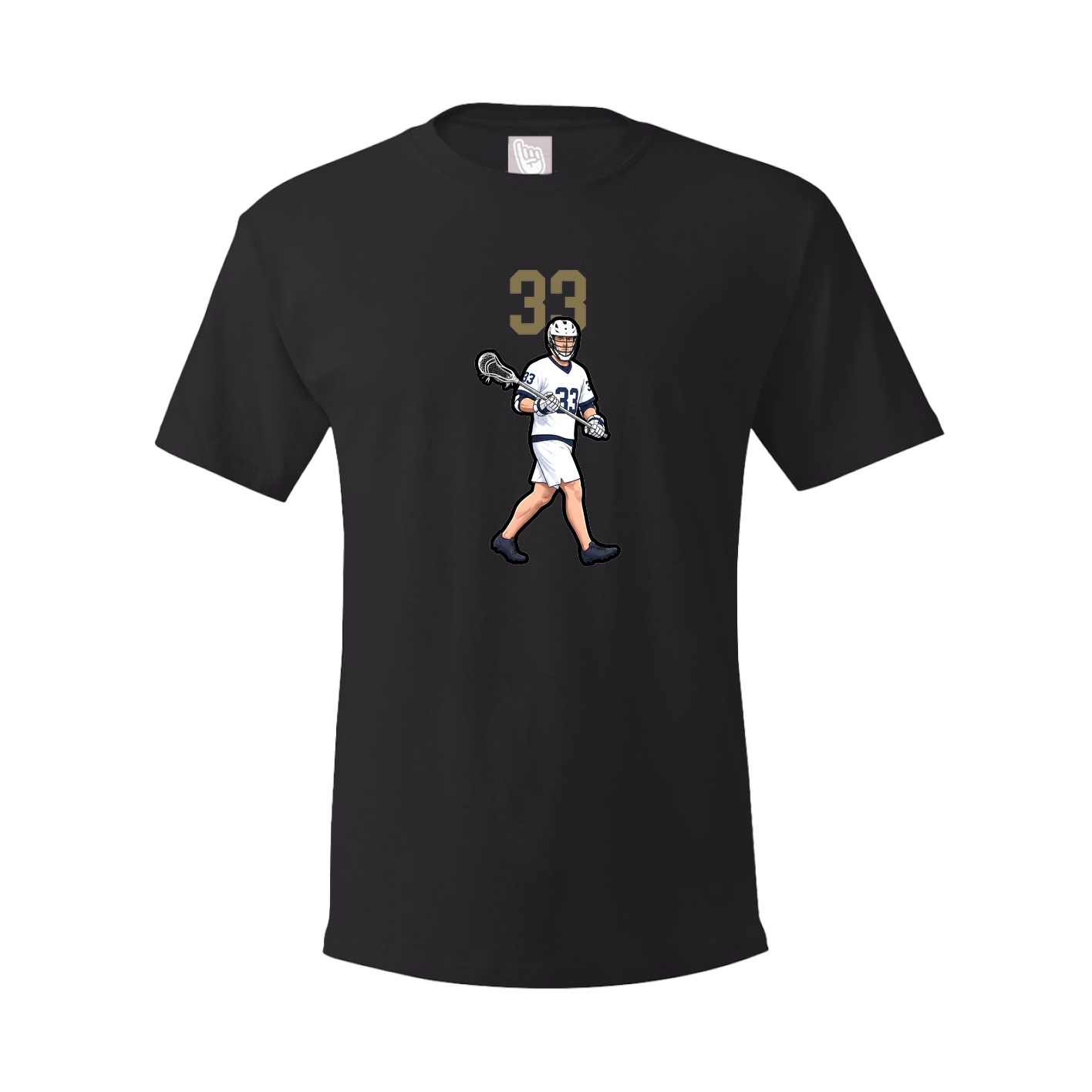 Youth Tee — Number Top in Black