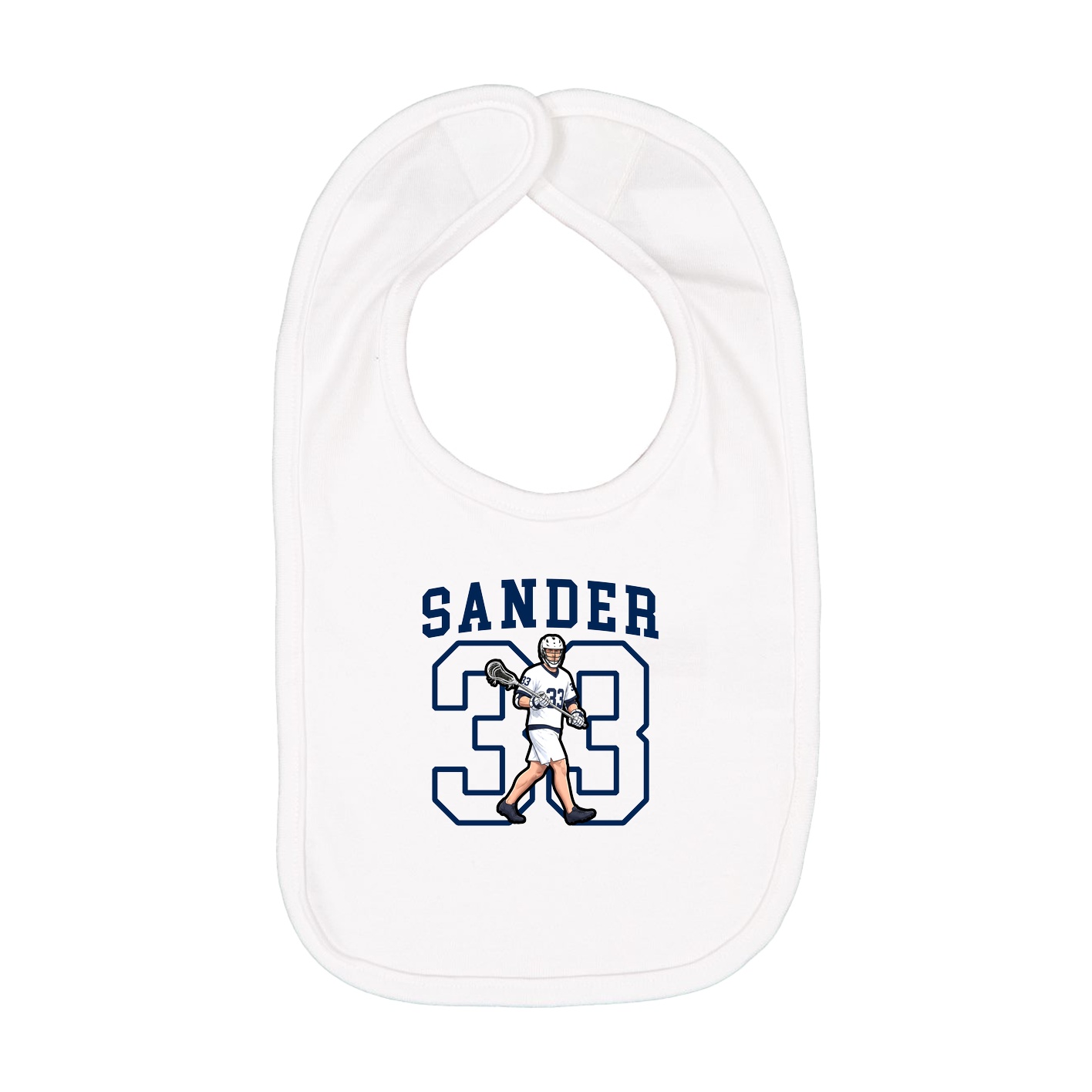 Infant Bib — Shirsey in White