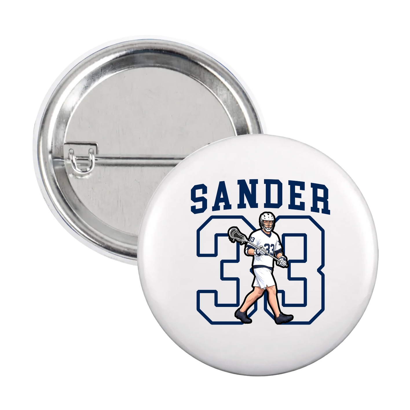 Game Day Button — Shirsey in White