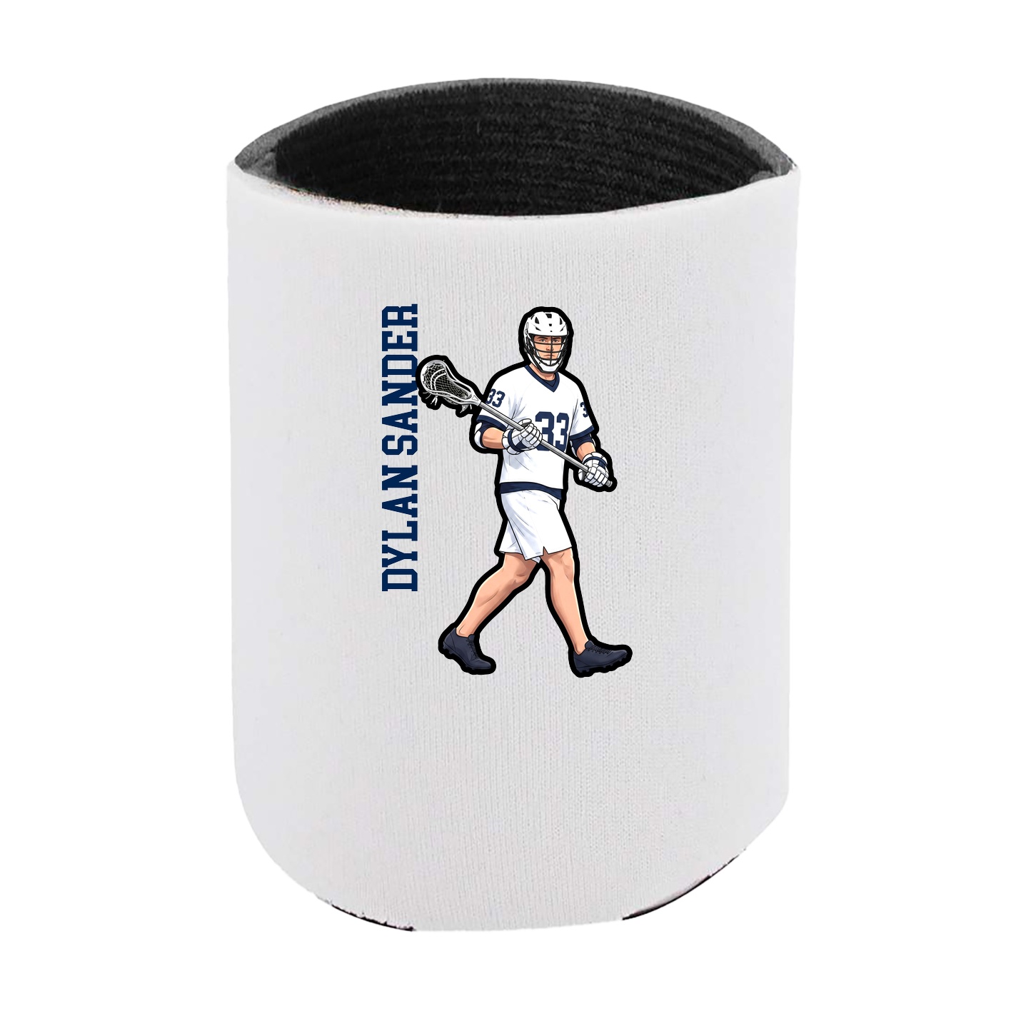 Can Holder — Name Vertical in White