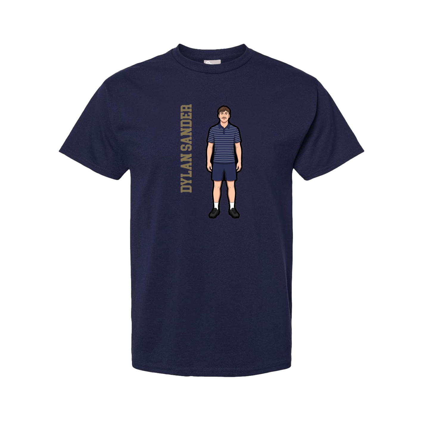 Youth Tee — Name Vertical in Navy