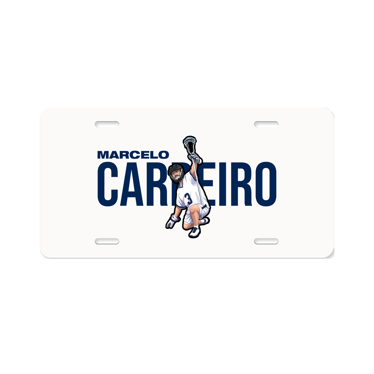 License Plate — Player Name in Classic