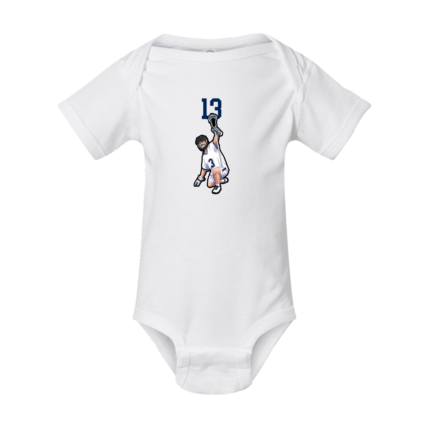 Baby Onesie — Number Top in White