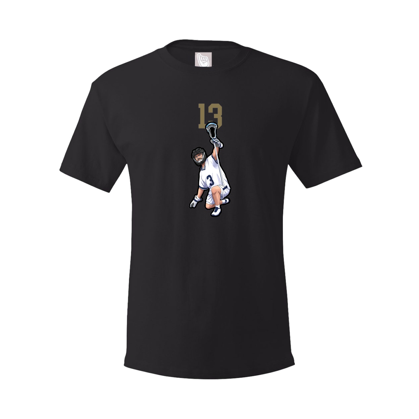 Youth Tee — Number Top in Black