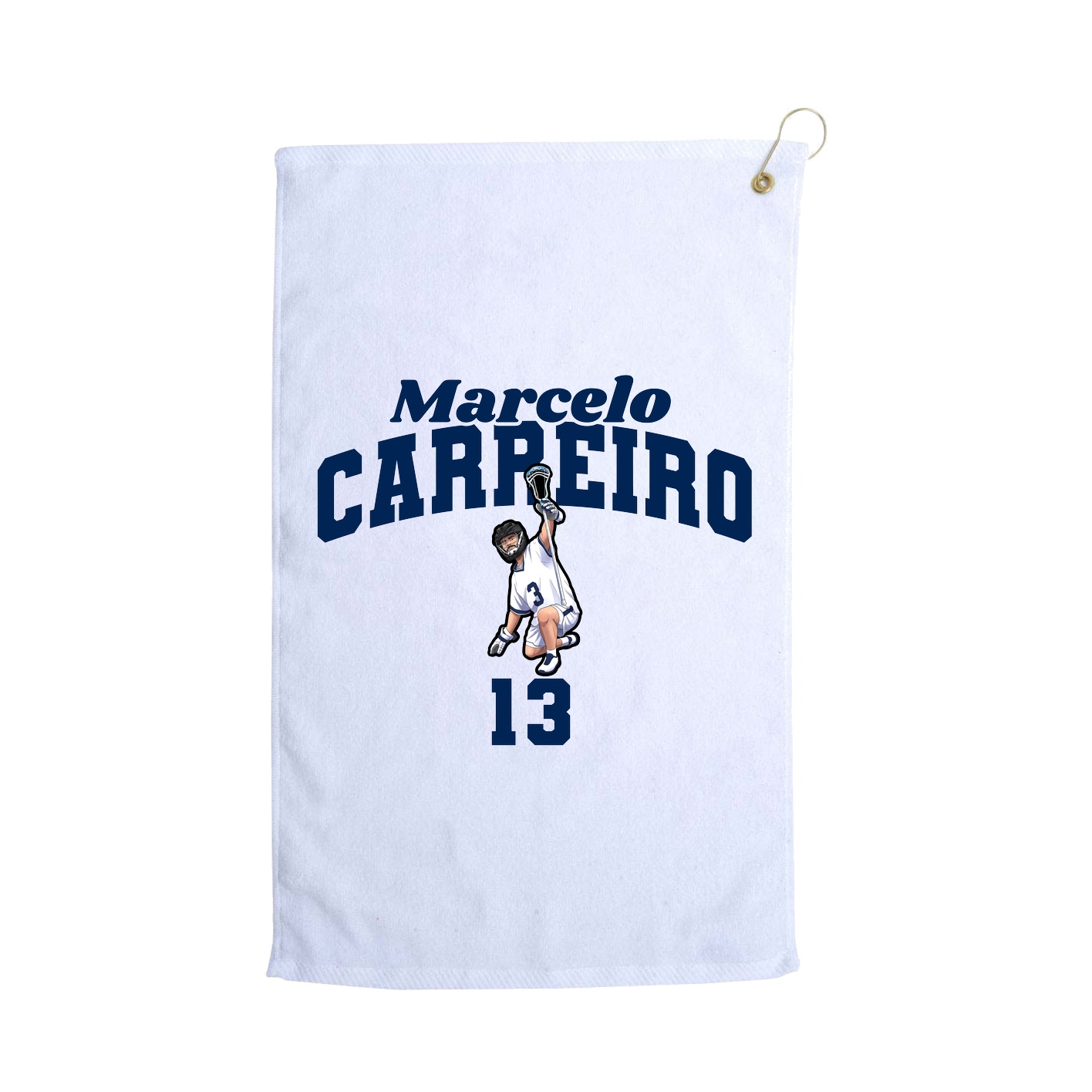 Golf Towel — Signature Arch in White