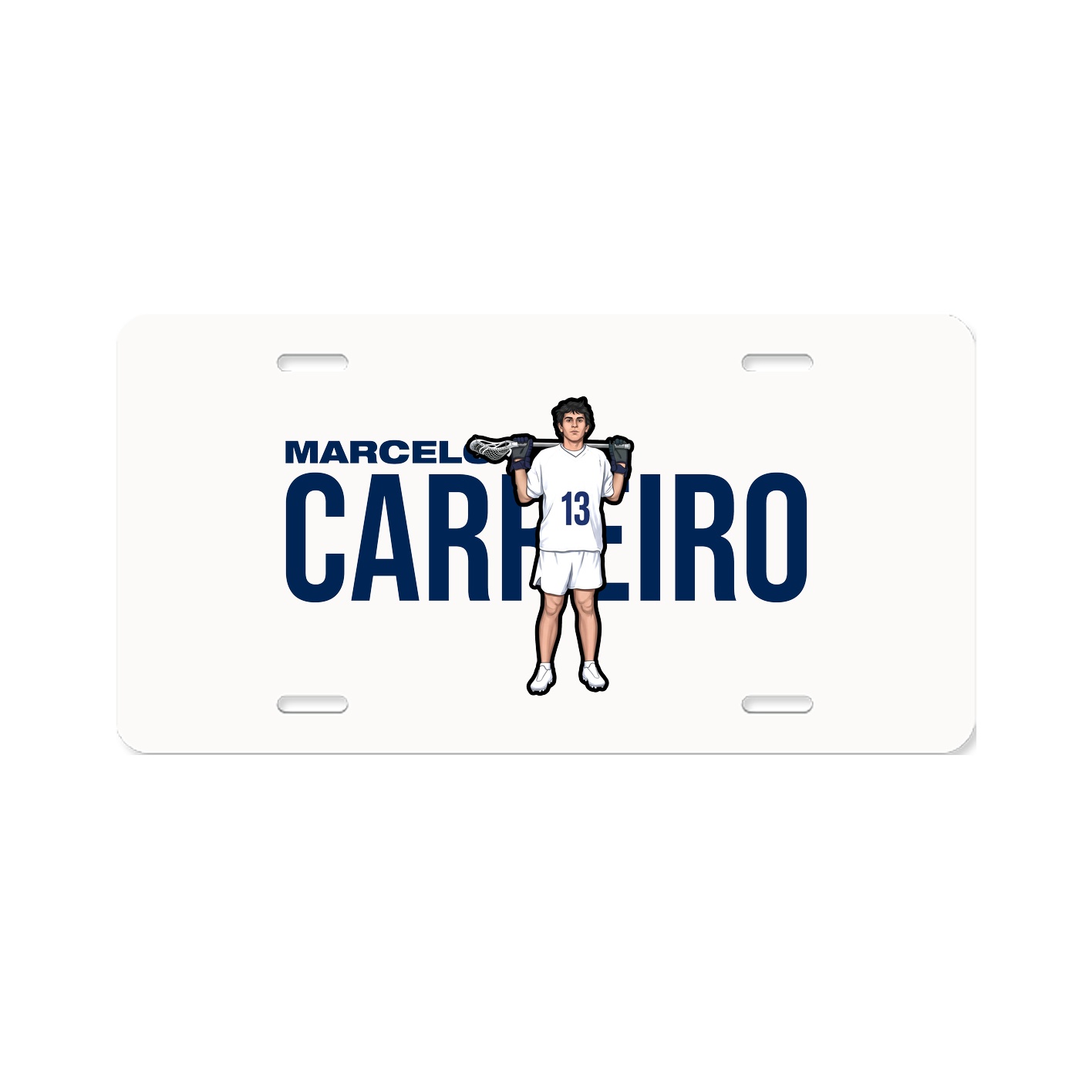 License Plate — Player Name in Classic