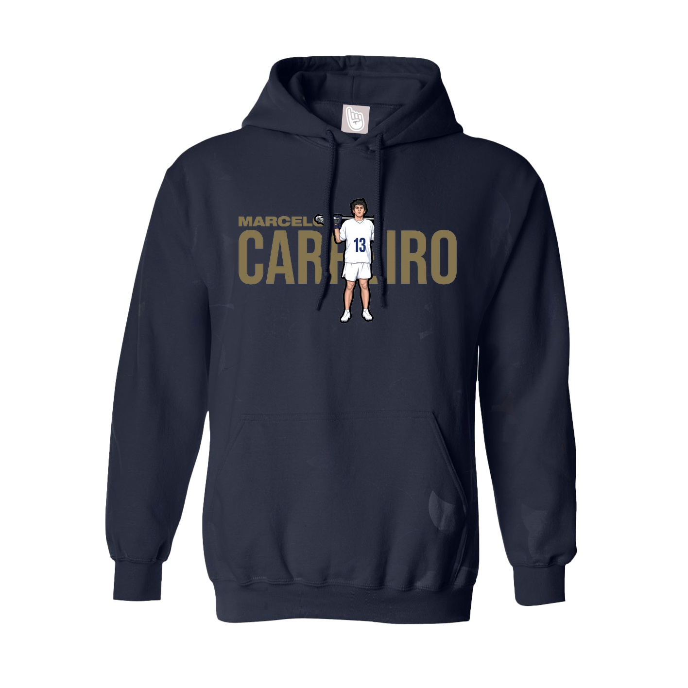 Youth Hoodie — Player Name in Navy