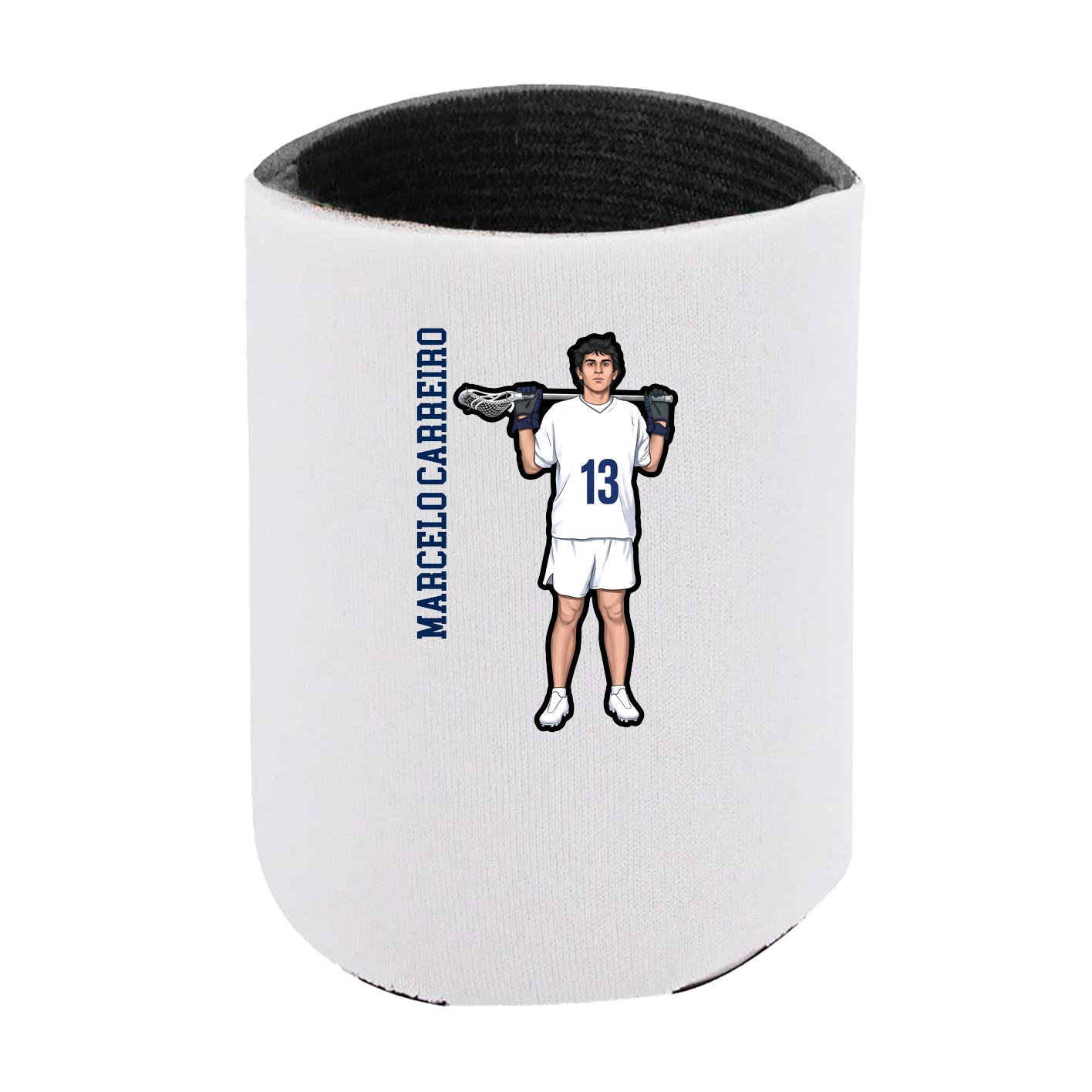 Can Holder — Name Vertical in White
