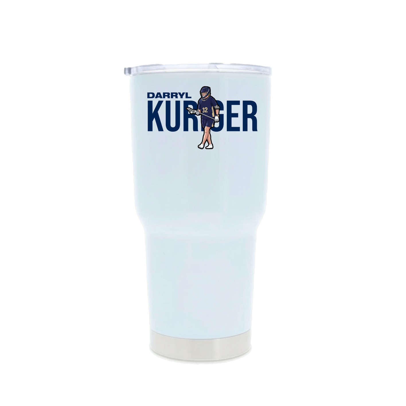 30oz Stainless Steel Tumbler — Player Name in White