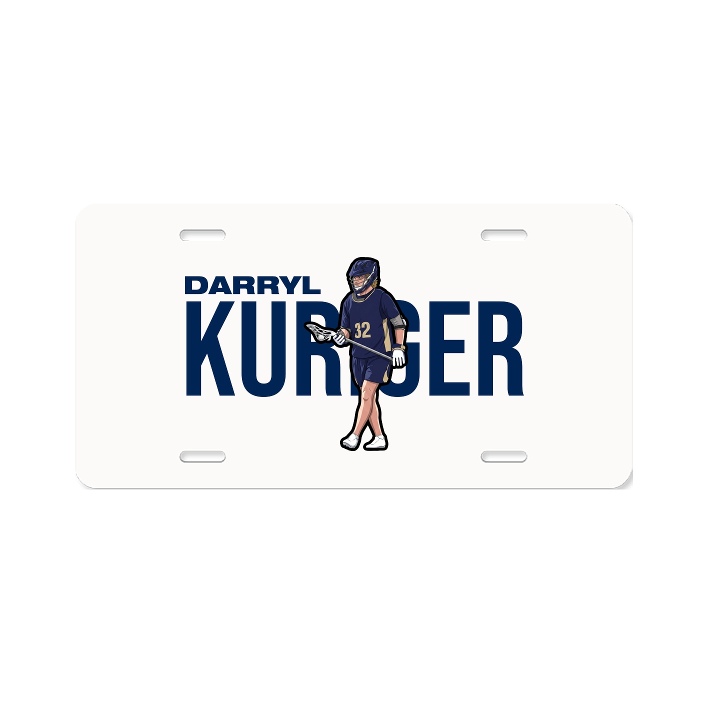 License Plate — Player Name in Classic